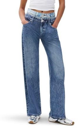 Rag & Bone rb Miramar Double High Waist Straight Leg Jeans in Dkdbi at Nordstrom Rack, Size 27