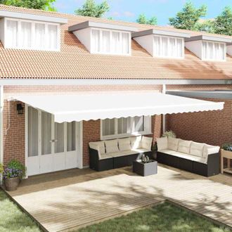vidaXL Tela De Recambio Para Toldo Blanco 600 X 300 Cm Lona Vidaxl