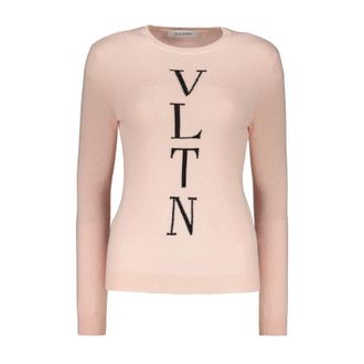 Valentino WomenS Pink Wool Blend Sweater, Size 42