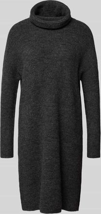 Only Loose Fit Strickkleid mit Woll-Anteil Modell JANA in Anthrazit Melange, Größe XS