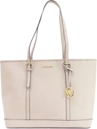 Michael Kors Pre-owned Tote Bags, female, White, Size: ONE SIZE Pre-owned Canvas totes
