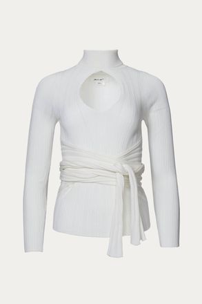 The Line By K Cybil Blouse In Ivory