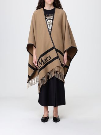 Max Mara Mantella in lana con logo