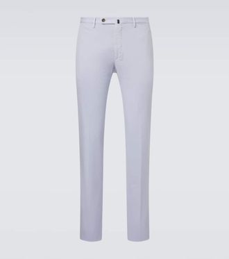 Slowear Cotton and silk slim pants