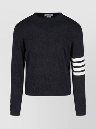 Thom Browne cashmere ribbed crewneck jumper