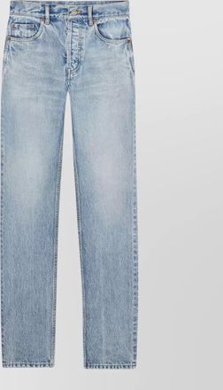 Saint Laurent straight leg trousers belt loops five pockets