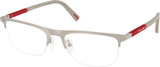 Prada Demo Rectangular Mens Eyeglasses PS 50RV 18X1O1 55