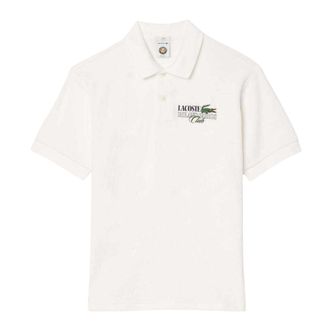Lacoste Volwassen Unisex Roland Garros Editie Badstof Tennis Poloshirt (Cr&egrave;me)