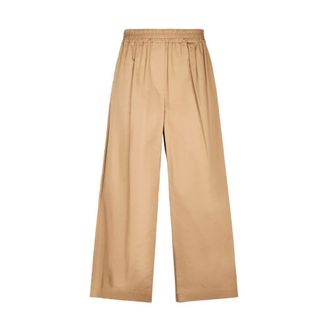 Max Mara Wide Trousers, female, Brown, Size: 2XS Golfo Cropped Trousers