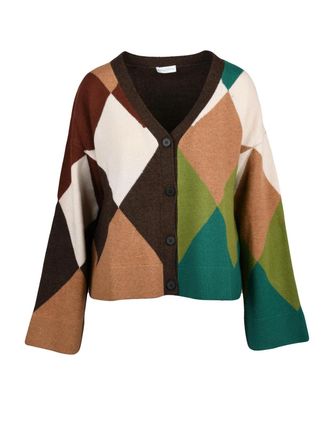 Ballantyne Multicolor Wool Button Cardigan