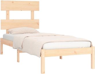 vidaXL Estructura de cama madera maciza 90x190 cm Vidaxl