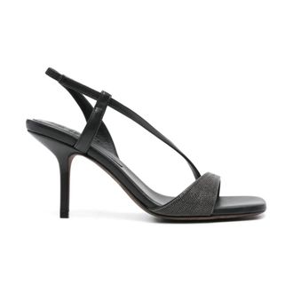 Brunello Cucinelli High Heel Sandals, female, Black, 4 UK, High Heel Sandals