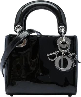 Dior Pre-owned Lady Dior Handbag - Dames - Vintage Handtas - Zwart - ONE Size - Leer - Vintage