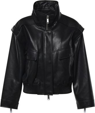 Self Portrait Leather Jassen - Dames - Zomerjassen - Zwart - XS - Jassen