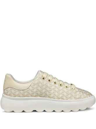 Geox Spherica patterned platform sneakers - women - Polyurethane/Polyester/Rubber/Polyurethane - 41 - Neutrals