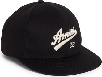 Amiri 22 Logo Flexfit Baseball Cap in Black at Nordstrom, Size Large