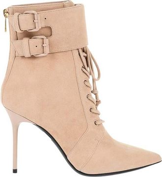 Balmain Pink Suede URIA Boots