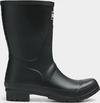 Barbour Womens Black Banbury mid-calf rain boots Women