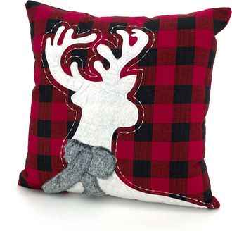 Weckbrodt-Gardinen Dekokissen »Elch« mit Vlies- und Felleinsatz, Kissenhülle ohne Füllung, 1 Stück
