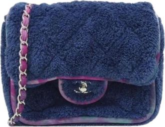 Chanel Borsa a spalla Pre-owned in fibra mista - - Pre-owned - Donna - Blu - ONE SIZE