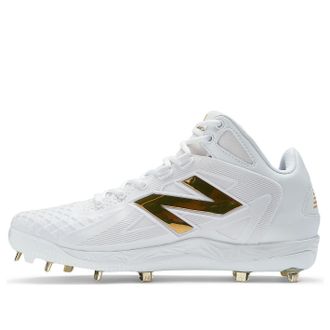 New Balance Ohtani 1 Cleats White Metallic Gold MSHOWT1