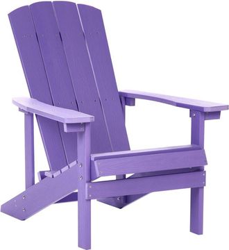 Beliani Sedia da giardino in plastica viola Adirondack