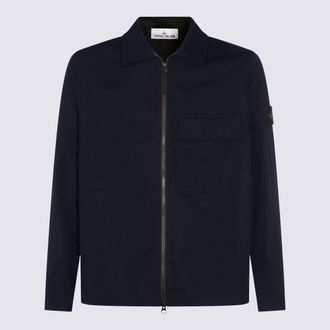 Stone Island Dark Blue Cotton Casual Jacket