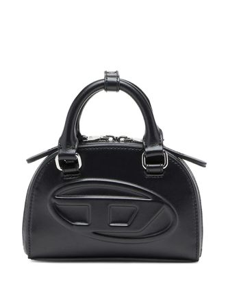 Diesel 1DR Dome embossed logo crossbody bag - Black
