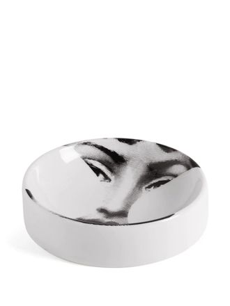 Fornasetti Tema e Variazioni n.149 round ashtray - White
