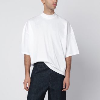 Jil Sander Wei&szlig;es, &uuml;bergro&szlig;es Baumwoll-T-Shirt
