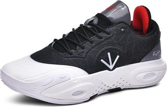 Generic Unisex Basketball Shoes with a Mid Top Lightweight Fashionable Non Slip Breathable Sports Boots Walking Shoes(Black,5.5 UK)