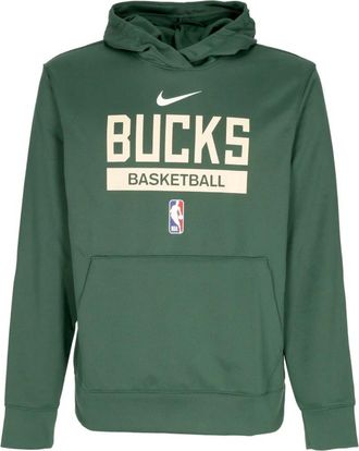 Nike Milwaukee Bucks Basketball Team Hoodie - Heren - Sportshirts - Groen - S - Polyester - Fitness