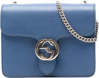 Gucci Pre-owned Gucci Small Dollar Calfskin Interlocking G Crossbody 510304 493075