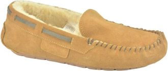 Shepherd Camel Gesl.+stiksel + Wol - Dames - Loafers - Bruin - 38 EU - Wol - Schoenen