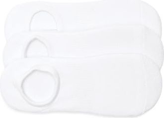 Nordstrom 3-Pack Everyday No-Show Socks in White at Nordstrom, Size 9