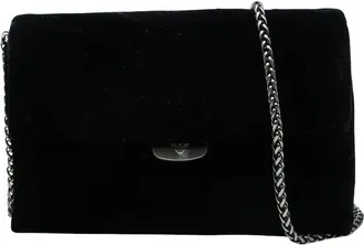 Armani Velour Chain Shoulder Clutch Bag