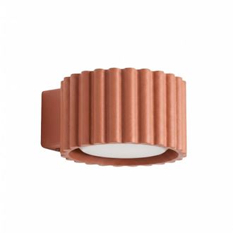 Sollux Lighting Aplique ocre rojo aluminio alt. 6 cm