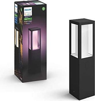 Philips Hue Impress Sobremuro Bajo (negro) Luz Blanca Y De Color - White And Color Ambiance