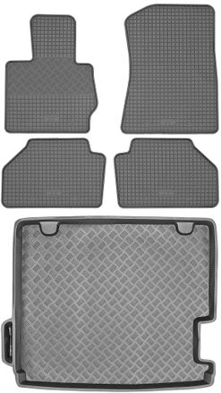 OEM Juego De Alfombrillas De Goma Para Coche Y Alfombrilla Para Maletero Para Bmw X3 F25 Suv (2010-2017)