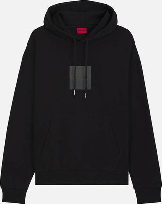 HUGO BOSS Mens HUGO Duspliter Hoodie, Black - Size: 38