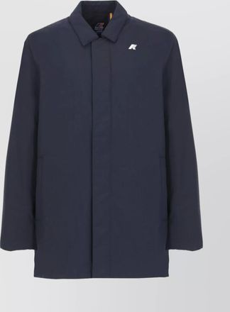 K-Way mens collared long sleeve down jacket