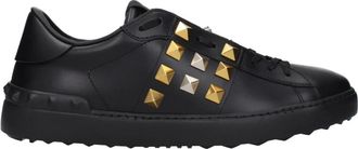 Valentino Garavani Lage leren sneakers - Heren - Sneakers - Zwart - 41 EU - Leer - Schoenen