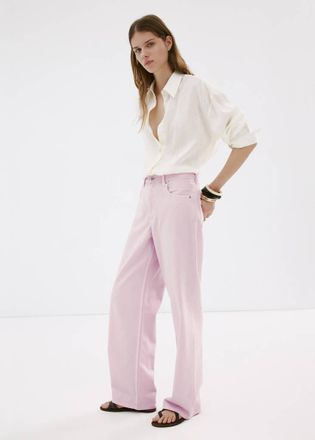 Mango Jeans diritti vita media rosa - Donna - 36 - MANGO