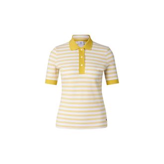 Bogner Wendy polo shirt for women - Yellow/Off-White - 34