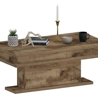 Dmora Mesa De Centro Leon, Mesita De Sal&oacute;n, Mueble Bajo, Mesa De Centro, 100x55h42 Cm, Arce, Con Embalaje Reforzado - Dmora
