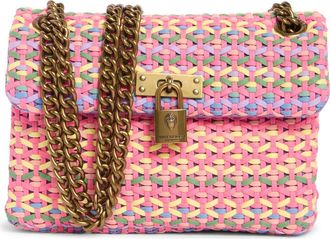 Kurt Geiger Brixton Tweed Mini Convertible Shoulder Bag in Pink Multi at Nordstrom Rack
