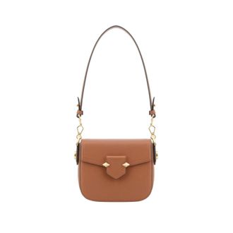 Pourchet Tassen, Dames, Bruin, ONE Size, Leer, Petit trotteur