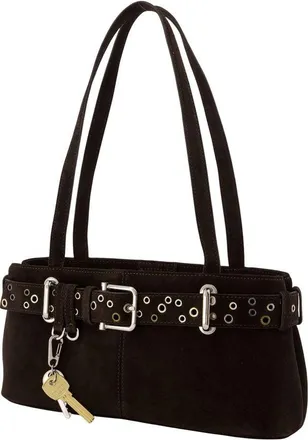 Osoi Womens Brocle Mini Shoulder Bag - Osoi Leather Brown Cowhide Shoulder-Hobo-Bags