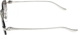 Cartier Unisex Sunglasses Ct0505s 002 Silver Grey 58-16-135 Metal