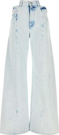 Maison Margiela Light Blue Flared High Rise Jeans